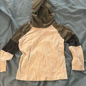 Okie Dokie Gray and Black Kids Hoodie